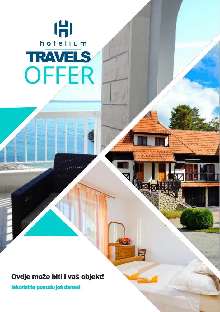 Naslovnica partnerske ponude Hotelium Travels s fotografijama smještaja